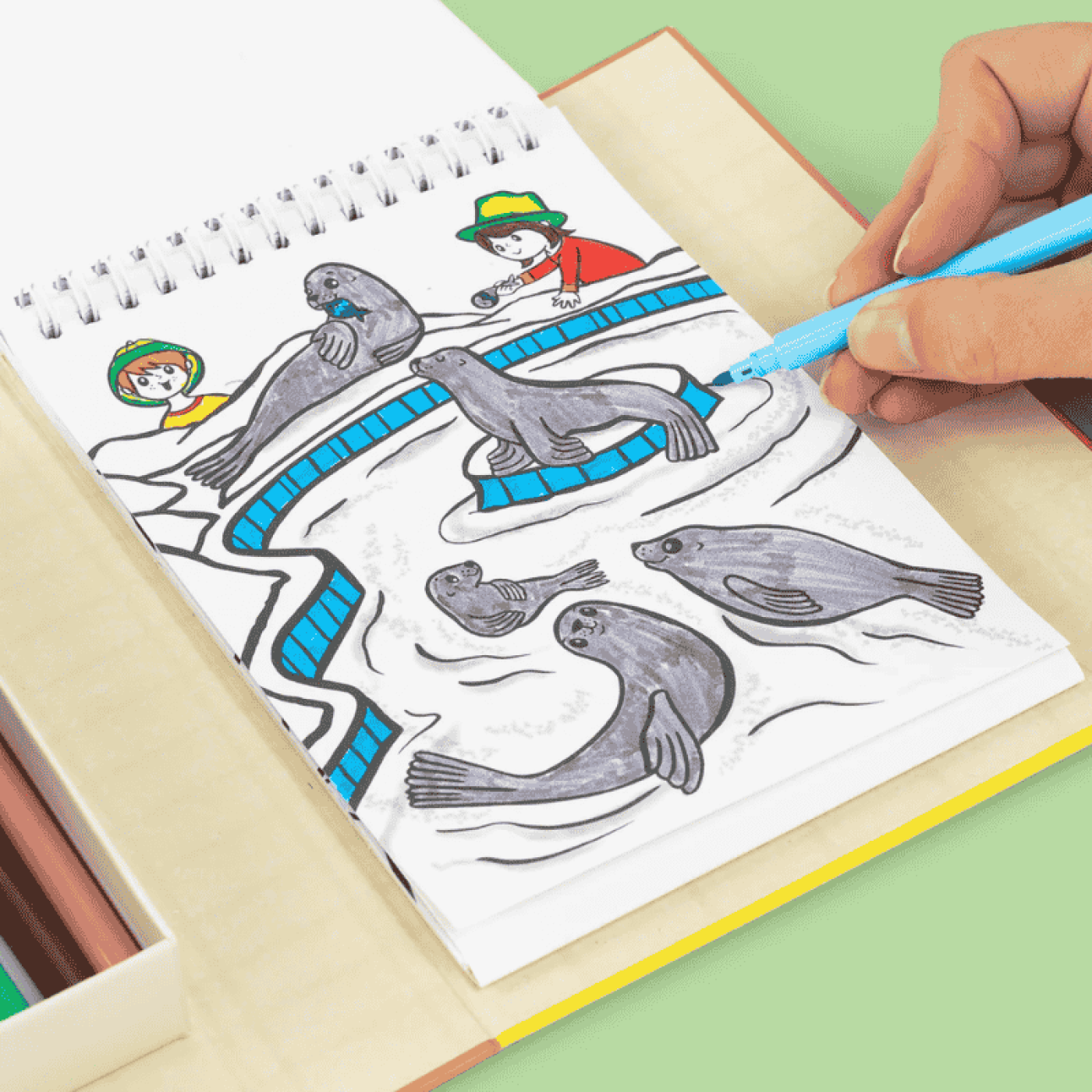 Tiger Tribe Boyama Seti - Hayvanat Bahçesi - 9341736101212 Tiger Tribe Boyama Seti - Hayvanat Bahçesi - 6-0294 - 9341736101212