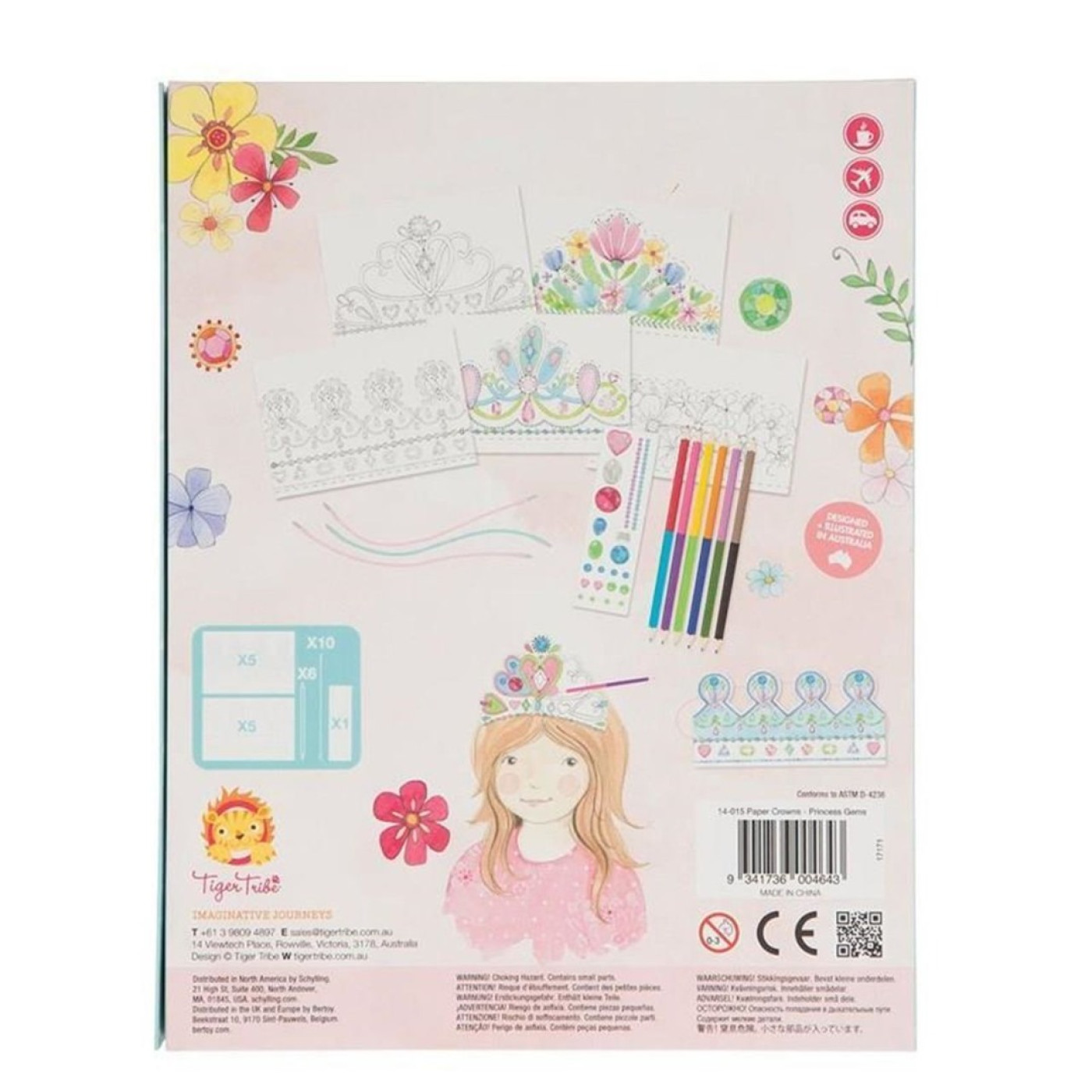 Tiger Tribe - Kağıt Taçlar - Princess Gems - 14-015 - 9341736004643