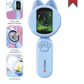 Torima TSM-02 Mini Dijital Mavi Mikroskop