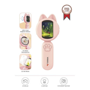 Torima TSM-02 Mini Dijital Pembe Mikroskop