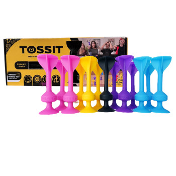 Tossit Silikon Dart -Aile Seti - Pembe/Mor/Mavi/Sarı