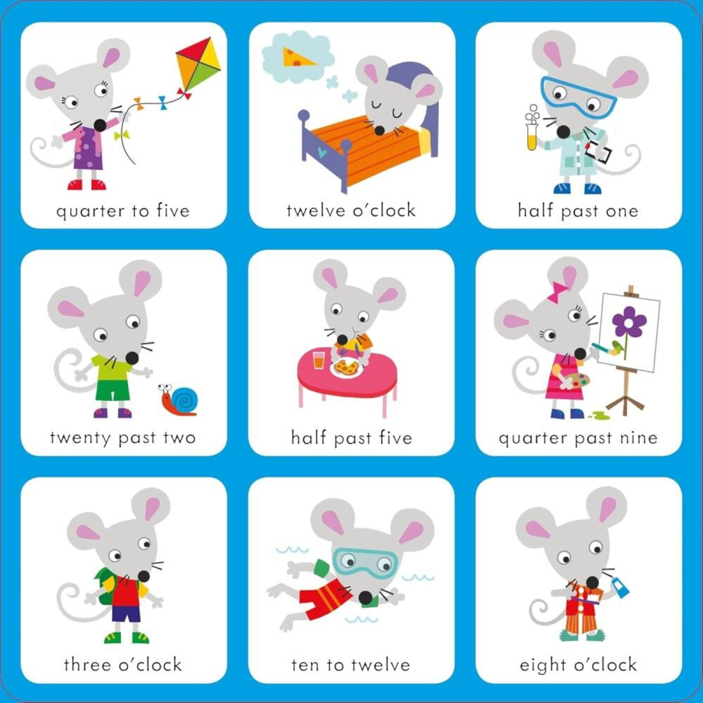 Telling the Time Matching Games and Book