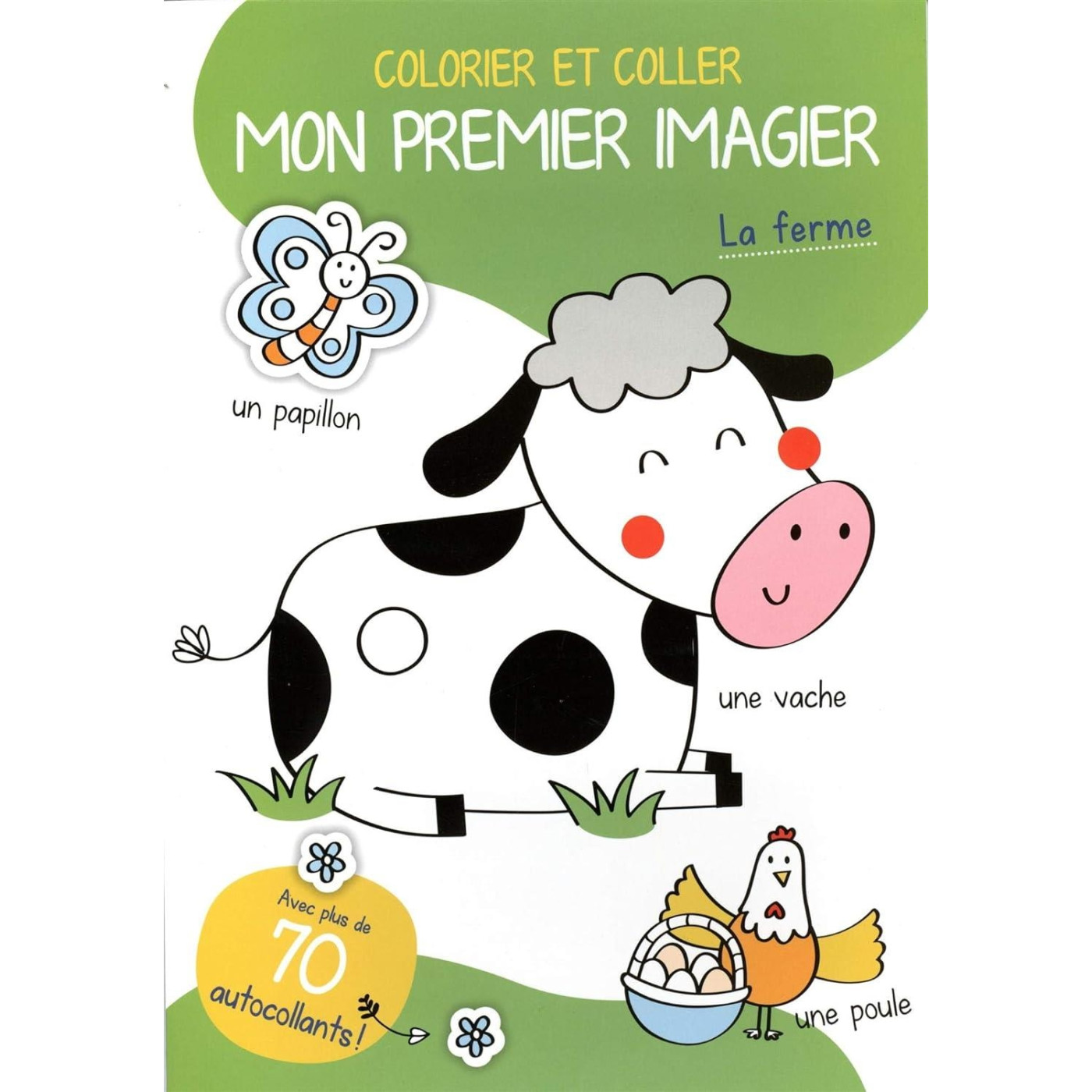Yoyo Books - Colorier Et Coller Mon Premier İmagier: La Ferme