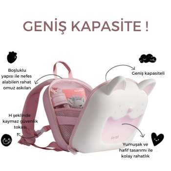Zoyzoii - Animal Serisi Sırt Çantası / Pink Fox Zoyzoii - Animal Serisi Sırt Çantası / Pink Fox