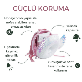 Zoyzoii Donut Serisi Sırt Çantası/ Shiny Angel Zoyzoii Donut Serisi Sırt Çantası/ Shiny Angel