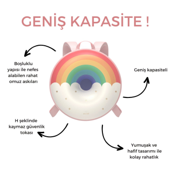 Zoyzoii Donut Serisi Sırt Çantası / Sweet Rainbow Zoyzoii Donut Serisi Sırt Çantası / Sweet Rainbow