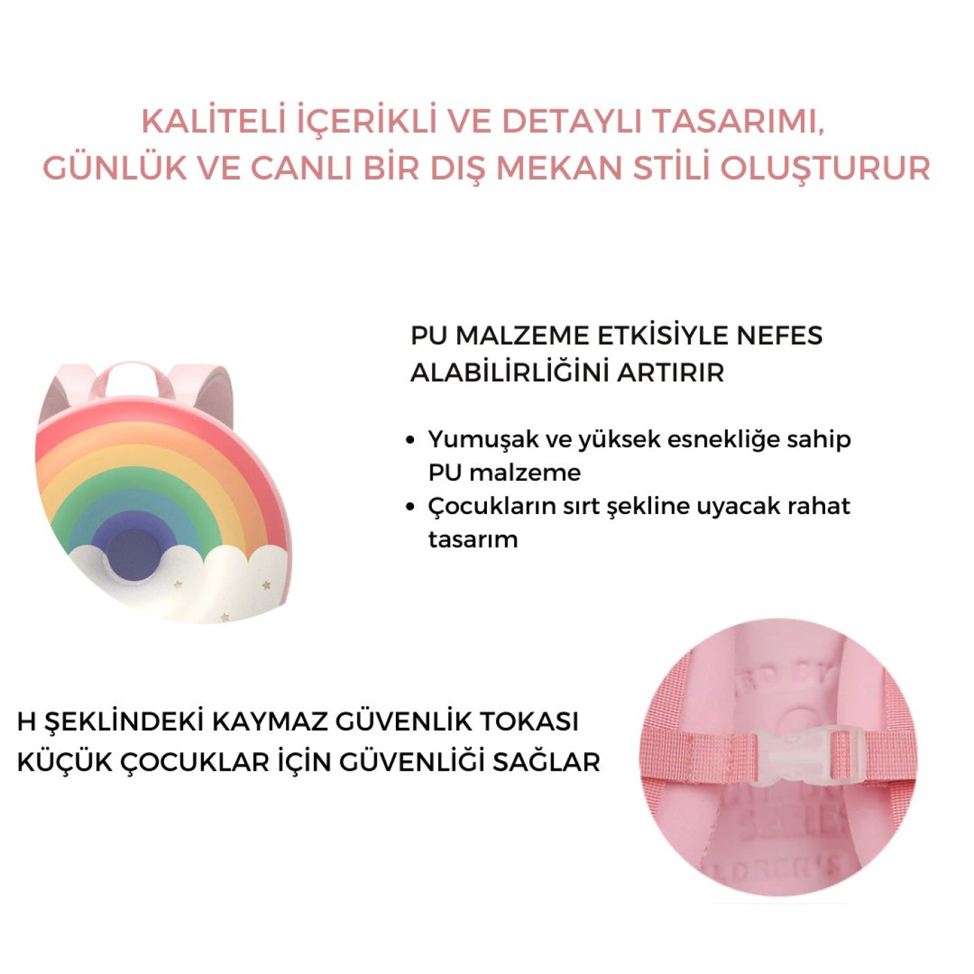 Zoyzoii Donut Serisi Sırt Çantası / Sweet Rainbow