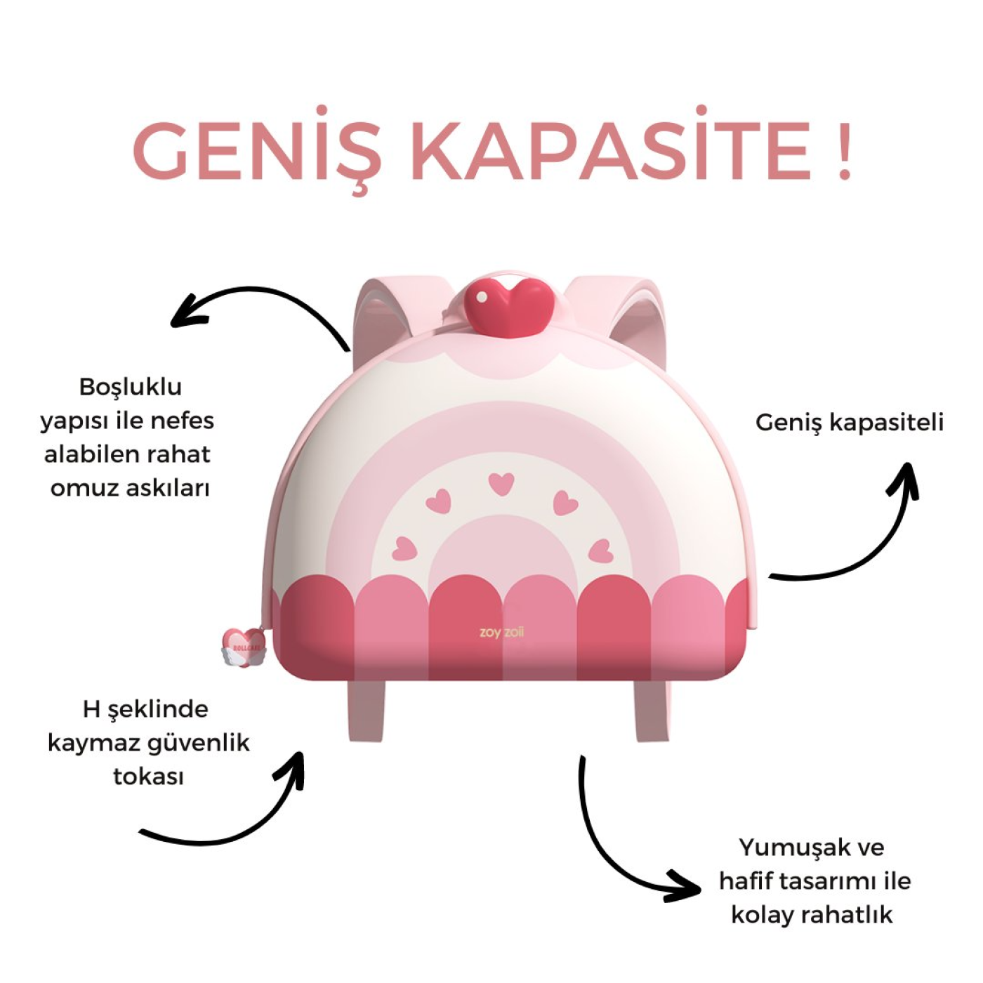 ZOYZOII Dream Serisi Sırt Çantası / Rall Cake ZOYZOII Dream Serisi Sırt Çantası / Rall Cake