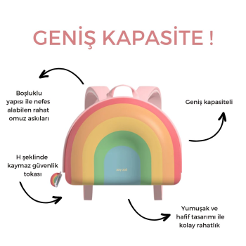 Zoyzoii Dream Serisi Sırt Çantası / Sugar Heart Rainbow Zoyzoii Dream Serisi Sırt Çantası / Sugar Heart Rainbow