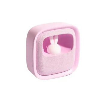 Pembe Tavşan Masaüstü Saati ve Gece Lambası	 Pembe Tavşan Masaüstü Saati ve Gece Lambası