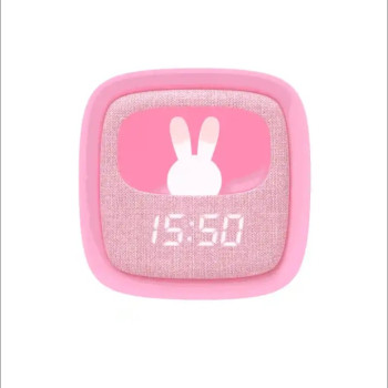 Pembe Tavşan Masaüstü Saati ve Gece Lambası	 Pembe Tavşan Masaüstü Saati ve Gece Lambası