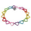 CHARM IT! Rainbow Heart Link Bracelet /Bilezik - CIB923 - 794187061199