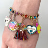CHARM IT! Gold Rainbow Rhinestone Bracelet /Taşlı Bilezik - CIB933 - 794187092025