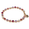 CHARM IT! Gold Pink Multi Rhinestone Bracelet /Taşlı Bilezik - CIB934 - 794187092032