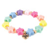 CHARM IT! Gold Pastel Star Stretch Bead Bracelet /Genişleyen Boncuk Bilezik - CIBB201 - 794187088707