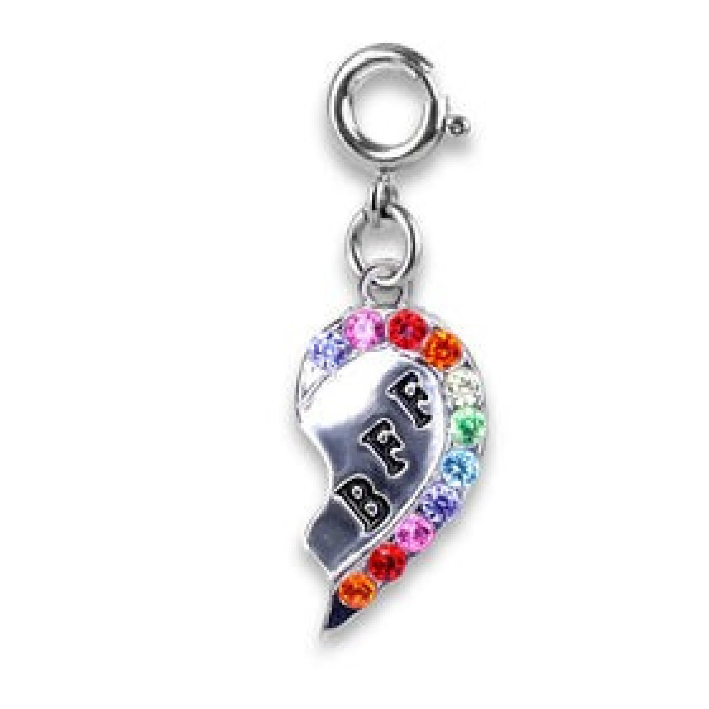 Silver BFF Broken Heart Charm - CICC1386 - 794187083979