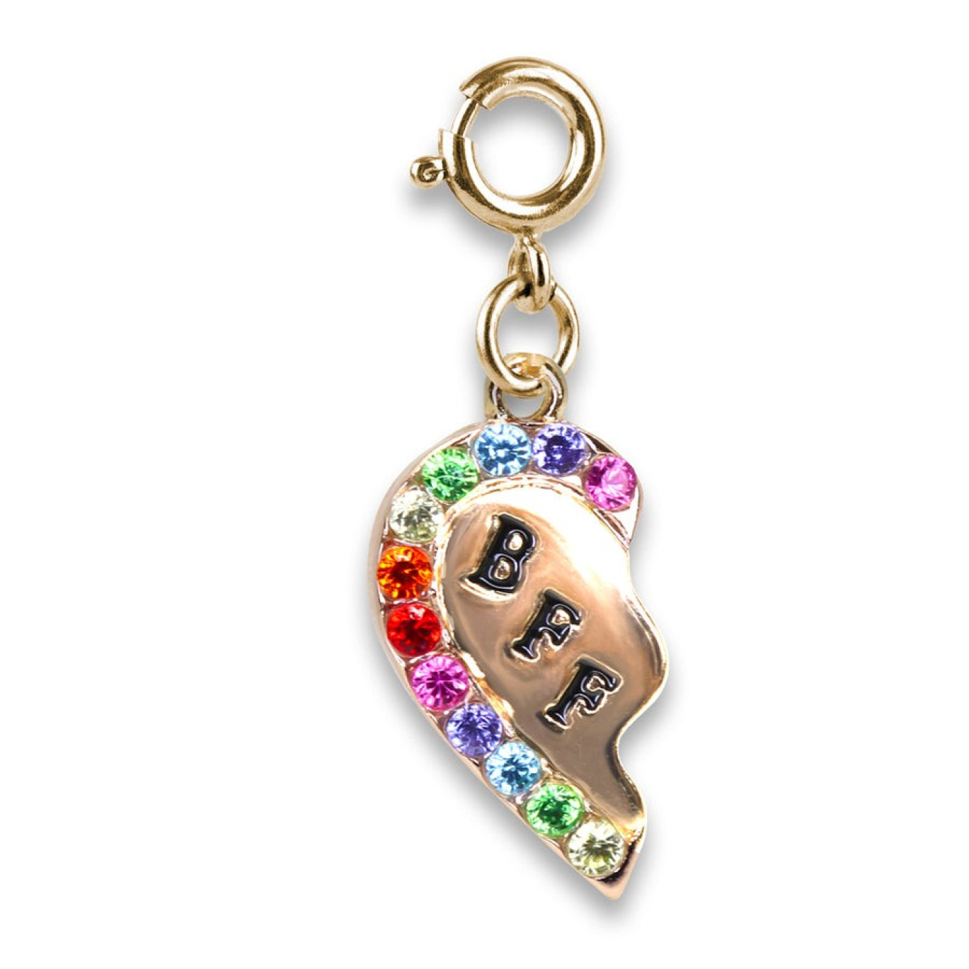 Gold BFF Broken Heart Charm - CICC1387 - 794187083986