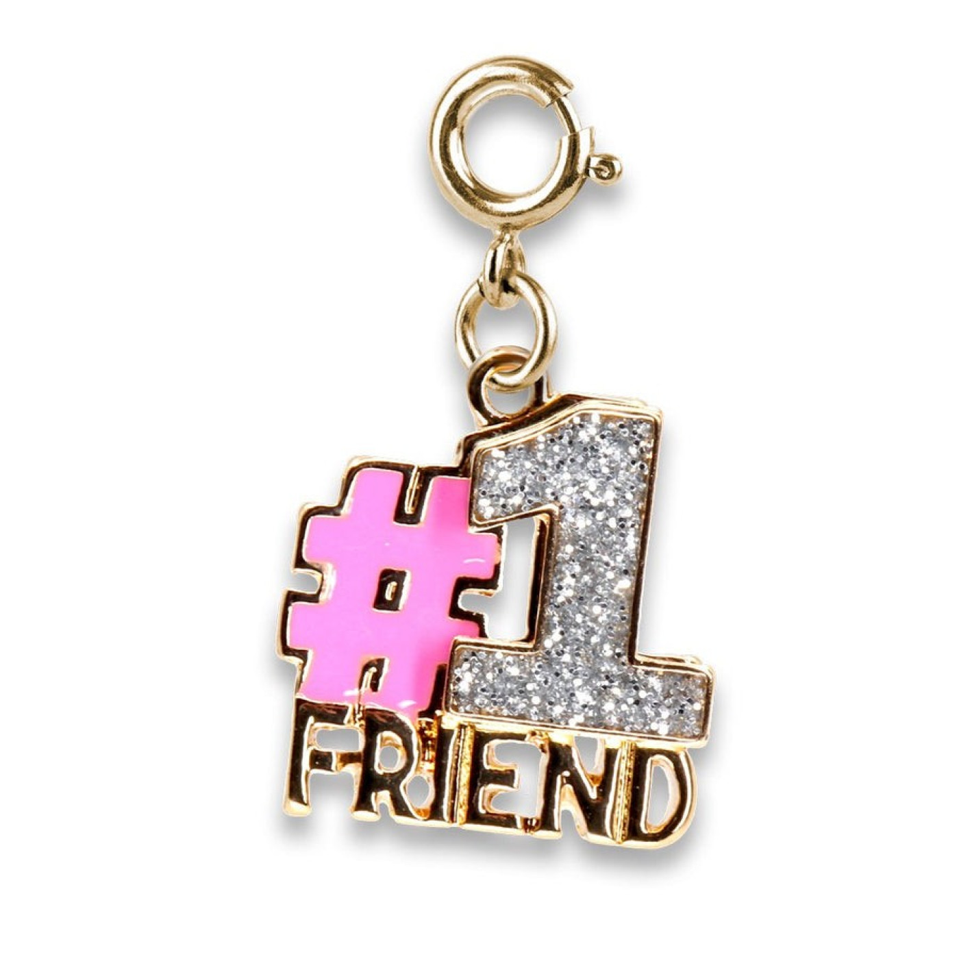 Gold Glitter #1 Friend Charm - CICC1400 - 794187085447