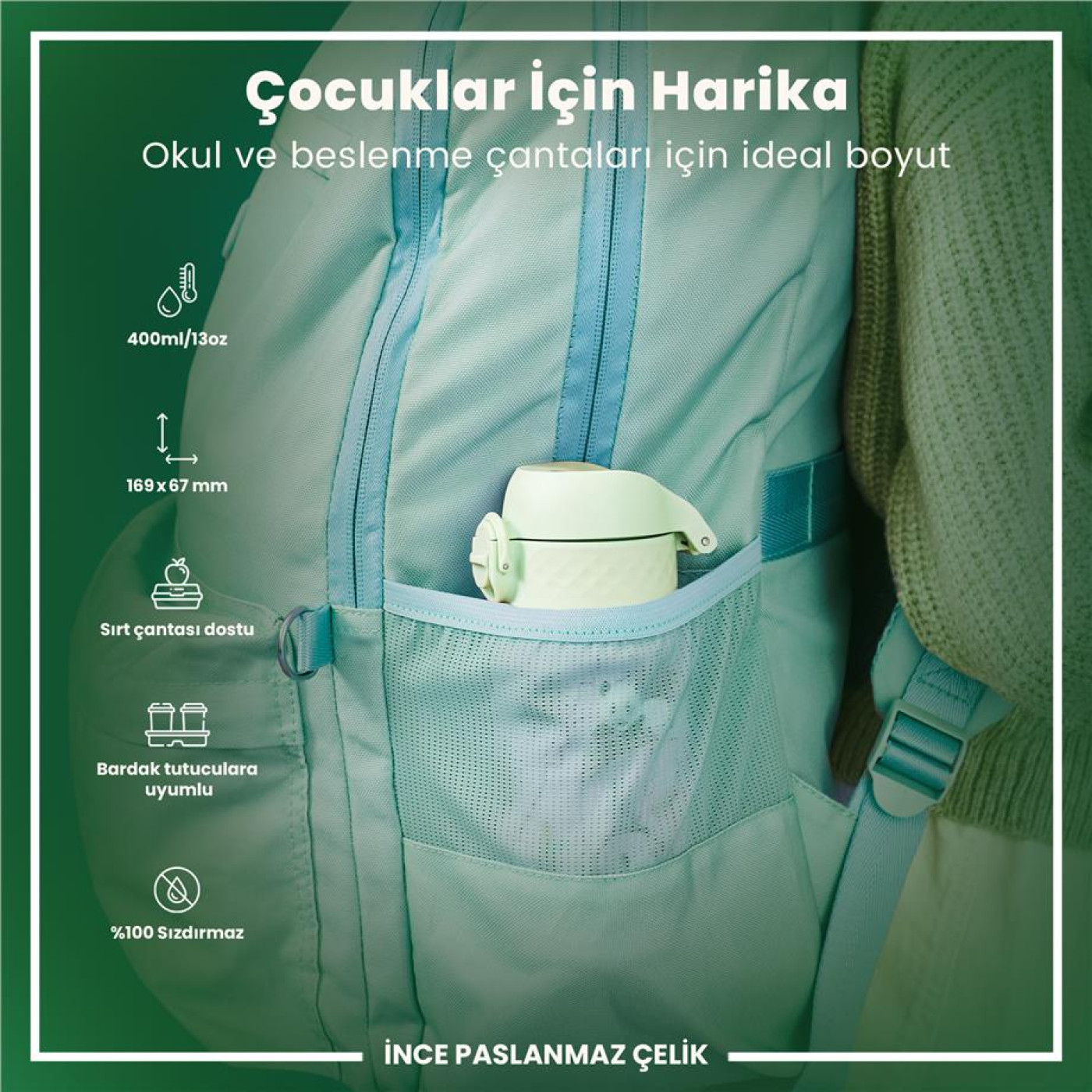 ION8 ION8 - Paslanmaz Çelik Çocuk Suluk - Panda - 400 ml - Sızdırmaz - 1.390,00TL TL - Kiki's Corner ION8 ION8 - Paslanmaz Çelik Çocuk Suluk - Panda - 400 ml - Sızdırmaz - Termos Görseli