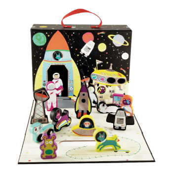Floss & Rock - Ahşap Figürlü Oyun Kutuları/Space Floss & Rock - Ahşap Figürlü Oyun Kutuları/Space