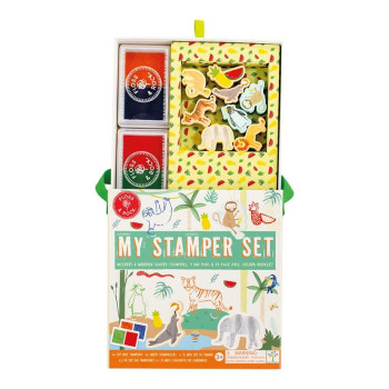 Floss & Rock - Stamper Ahşap Baskı Seti / Jungle Floss & Rock - Stamper Ahşap Baskı Seti / Jungle