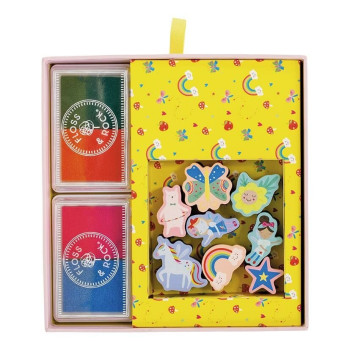 Floss & Rock - Stamper Ahşap Baskı Seti / Rainbow Fairy Floss & Rock - Stamper Ahşap Baskı Seti / Rainbow Fairy