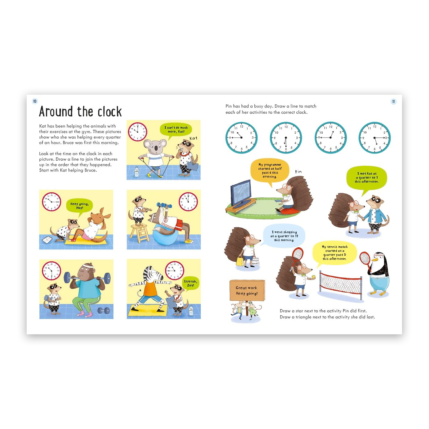 Usborne Workbooks: Telling the Time 7-8 Usborne Workbooks: Telling the Time 7-8