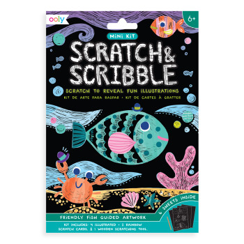 Ooly Mini Scratch & Scribble - Friendly Fish Ooly Mini Scratch & Scribble - Friendly Fish