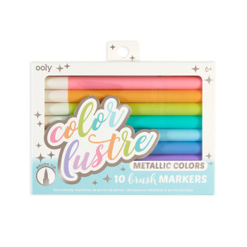 Ooly - Color Lustre Fırça Uçlu 10’Lu Metalik Kalem Ooly - Color Lustre Fırça Uçlu 10’Lu Metalik Kalem