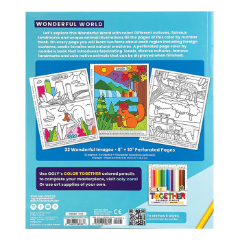 Ooly - Color By Numbers Sayılarla Boyama Kitabı - Wonderful World Ooly - Color By Numbers Sayılarla Boyama Kitabı - Wonderful World