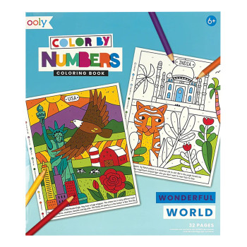 Ooly - Color By Numbers Sayılarla Boyama Kitabı - Wonderful World Ooly - Color By Numbers Sayılarla Boyama Kitabı - Wonderful World