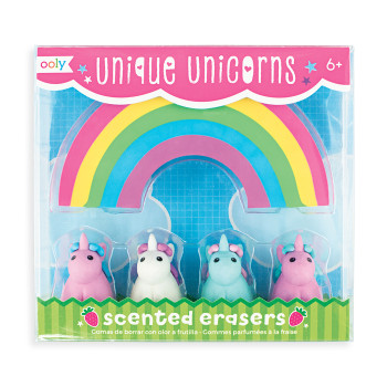 Ooly Unique Unicorn Silgi Seti - Çilek Kokulu Ooly Unique Unicorn Silgi Seti - Çilek Kokulu
