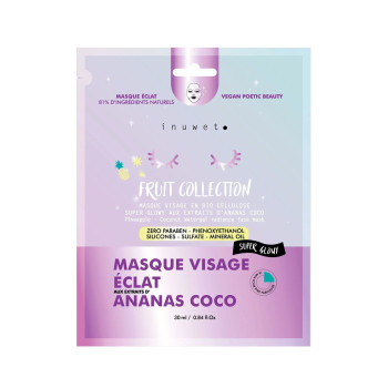Inuwet - Fruit Collection Face Mask Radiance Pineapple Coco Bio Cellulose