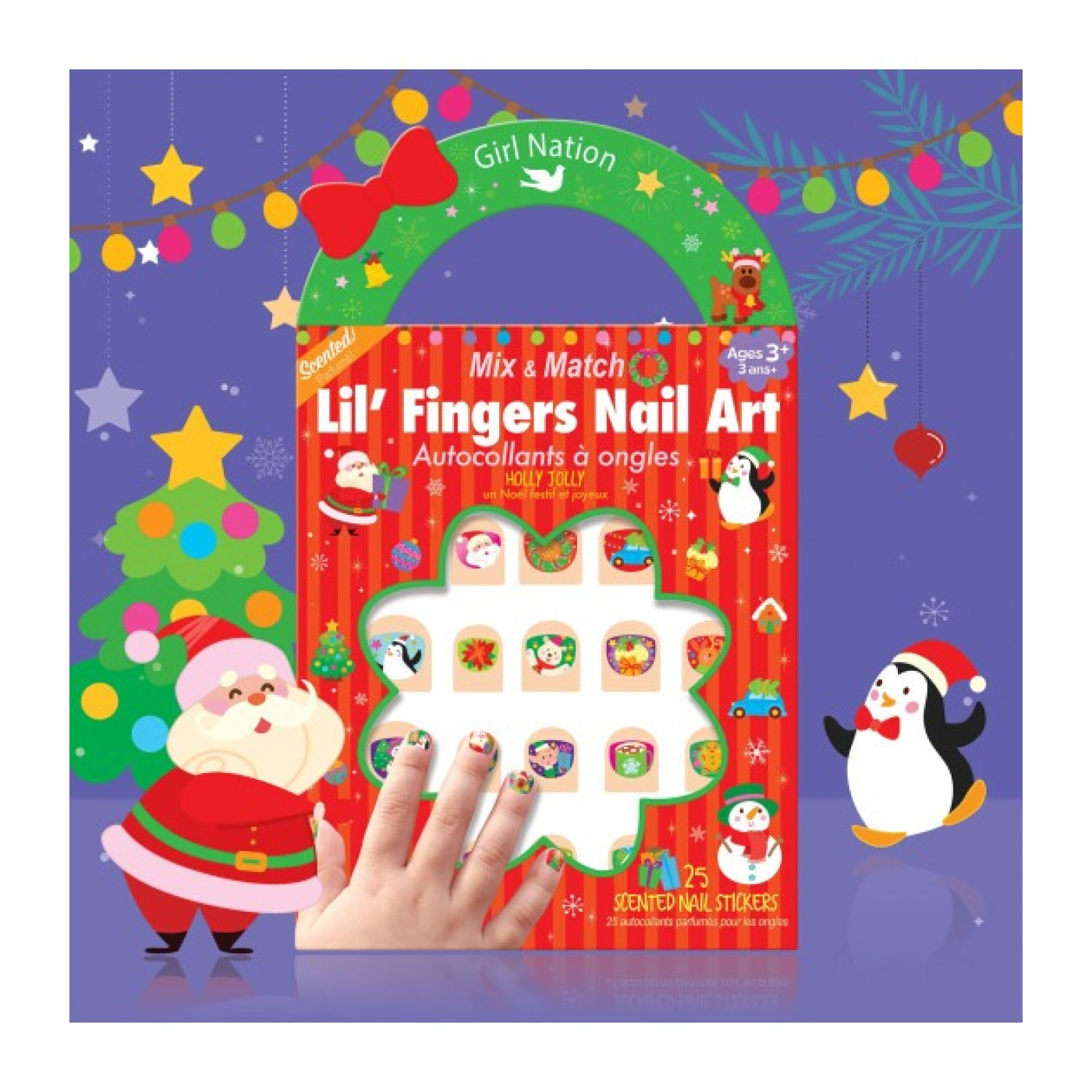 Lil Fingers Nail Art- Holly Jolly - J1018 - 691835814018