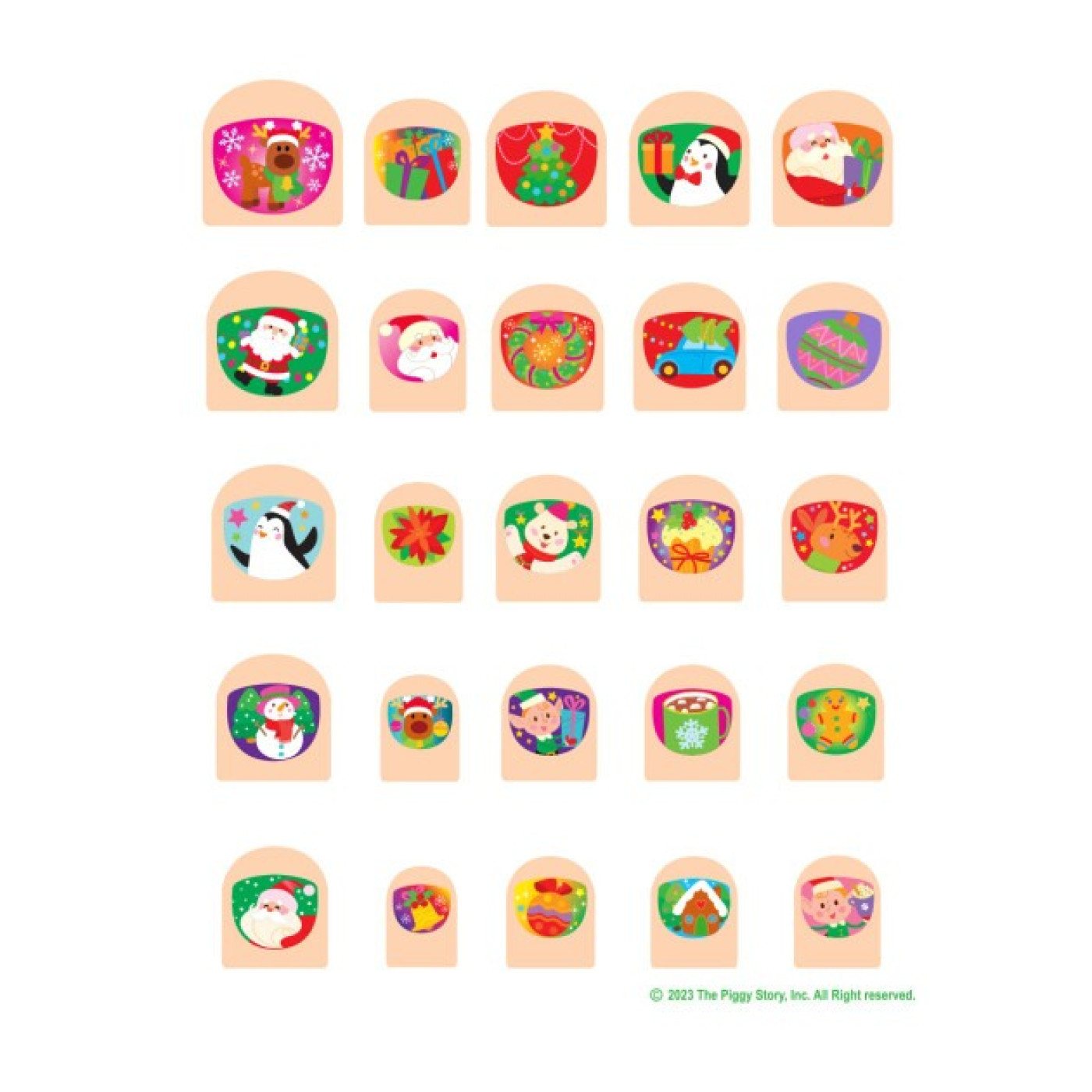 Lil Fingers Nail Art- Holly Jolly - J1018 - 691835814018