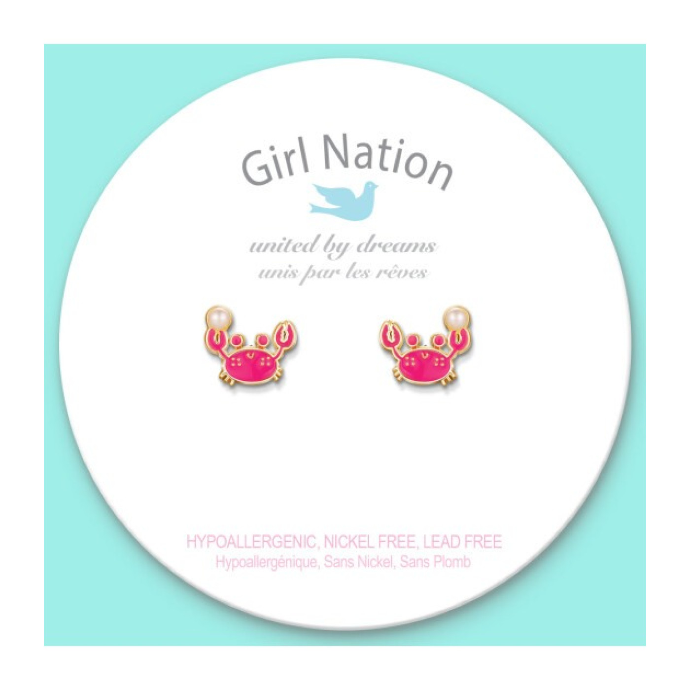 Cutie Studs- Happy Crab - J362s04 - 8690000000593