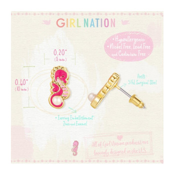 Cutie Studs- Seahorse