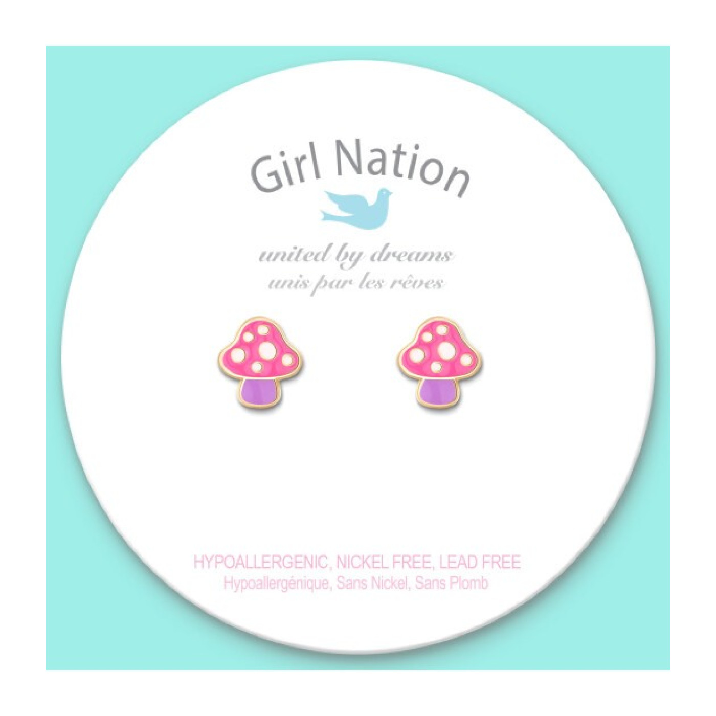 Cutie Studs- Mini Mushroom - J457s - 8690000000074