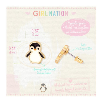 Cutie Studs- Personable Penguin