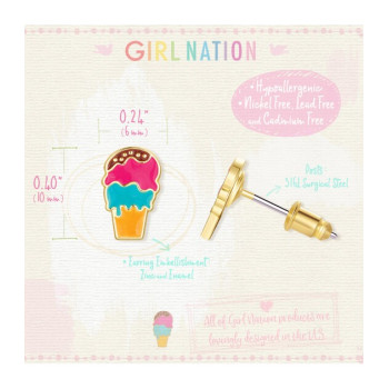 Cutie Studs- Triple Scoop