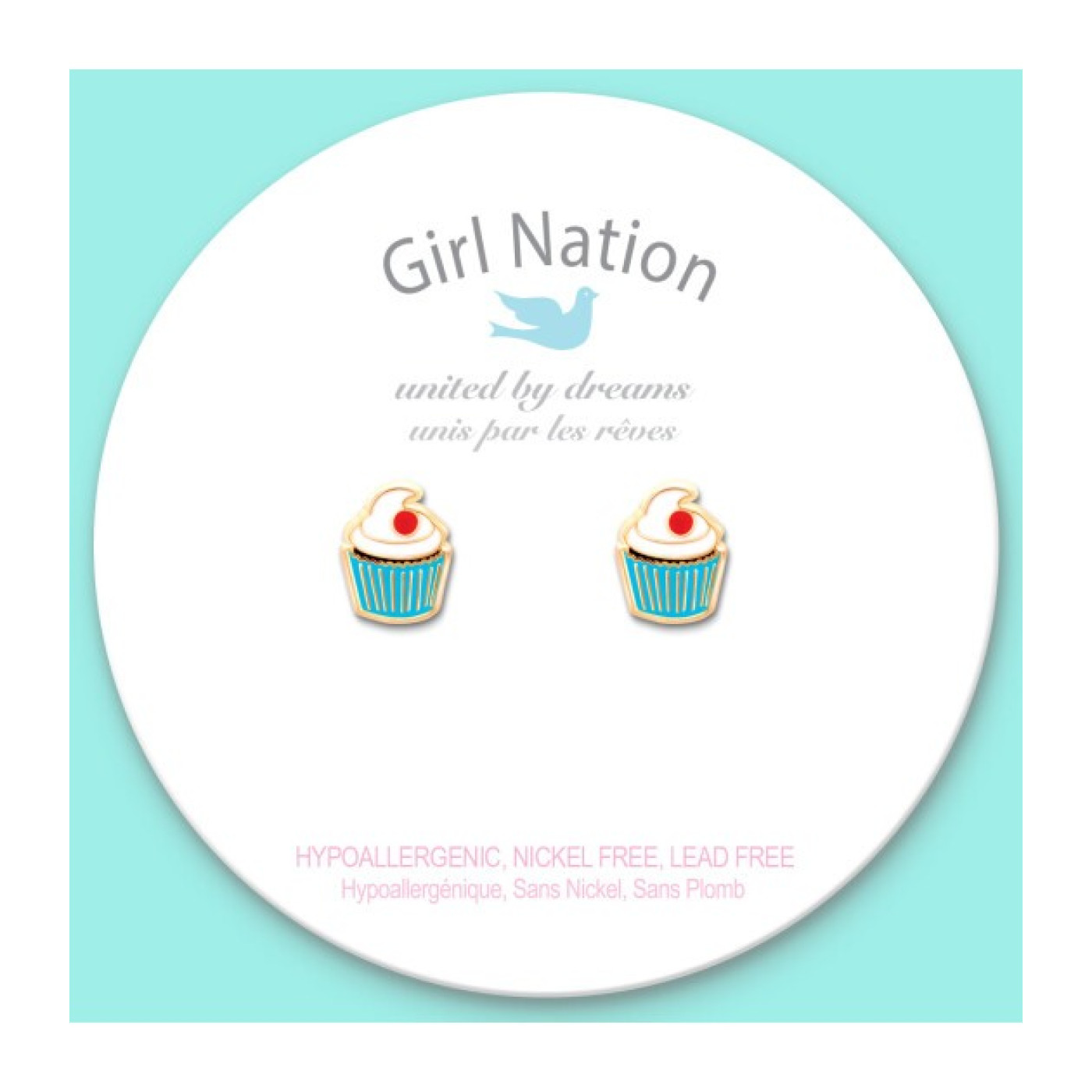 Cutie Studs- Classic Cupcake - J564s - 8690000000142