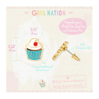 Cutie Studs- Classic Cupcake