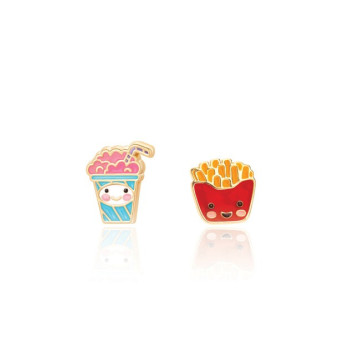 Girl Nation - The Perfect Pair Cutie Enamel Studs- Sweet & Salty