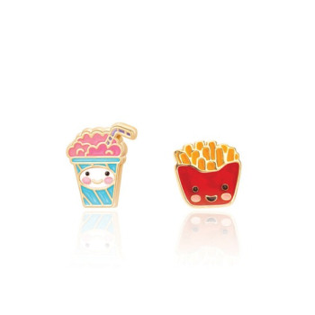 Girl Nation - The Perfect Pair Cutie Enamel Studs- Sweet & Salty