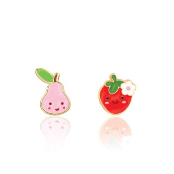 The Perfect Pair Cutie Enamel Studs- Pearberry