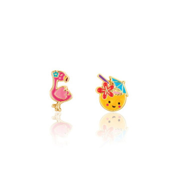 Girl Nation - The Perfect Pair Cutie Enamel Studs- Vacay Vibes