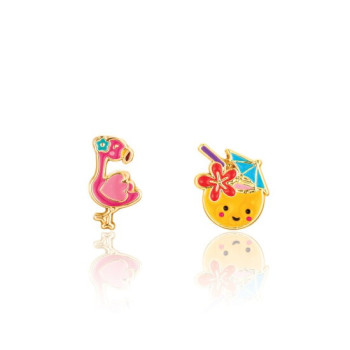 Girl Nation - The Perfect Pair Cutie Enamel Studs- Vacay Vibes