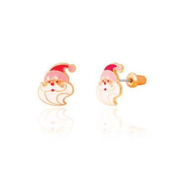Girl Nation - Holiday Studs- Holly Jolly Santa