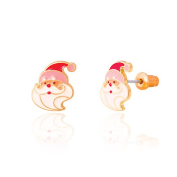Girl Nation - Holiday Studs- Holly Jolly Santa