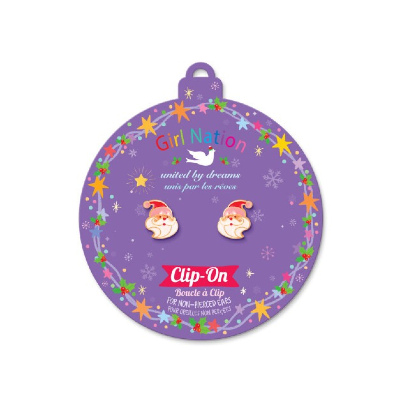 Holiday Clipon- Holly Jolly Santa - JX511sC - 728028269734